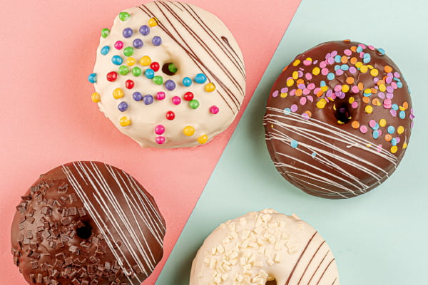 donuts de vários sabores